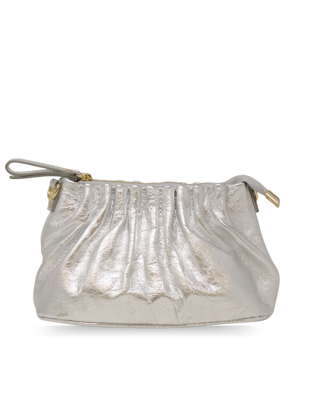 Crossbody Bag & Clutch in Silver