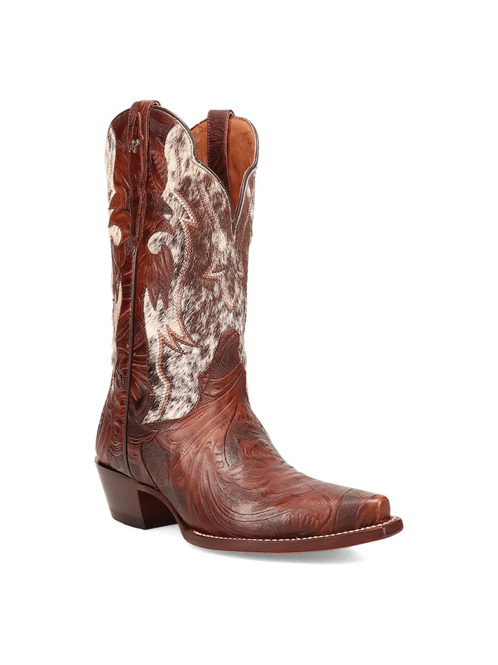 Andrinna Leather Boot in Brown