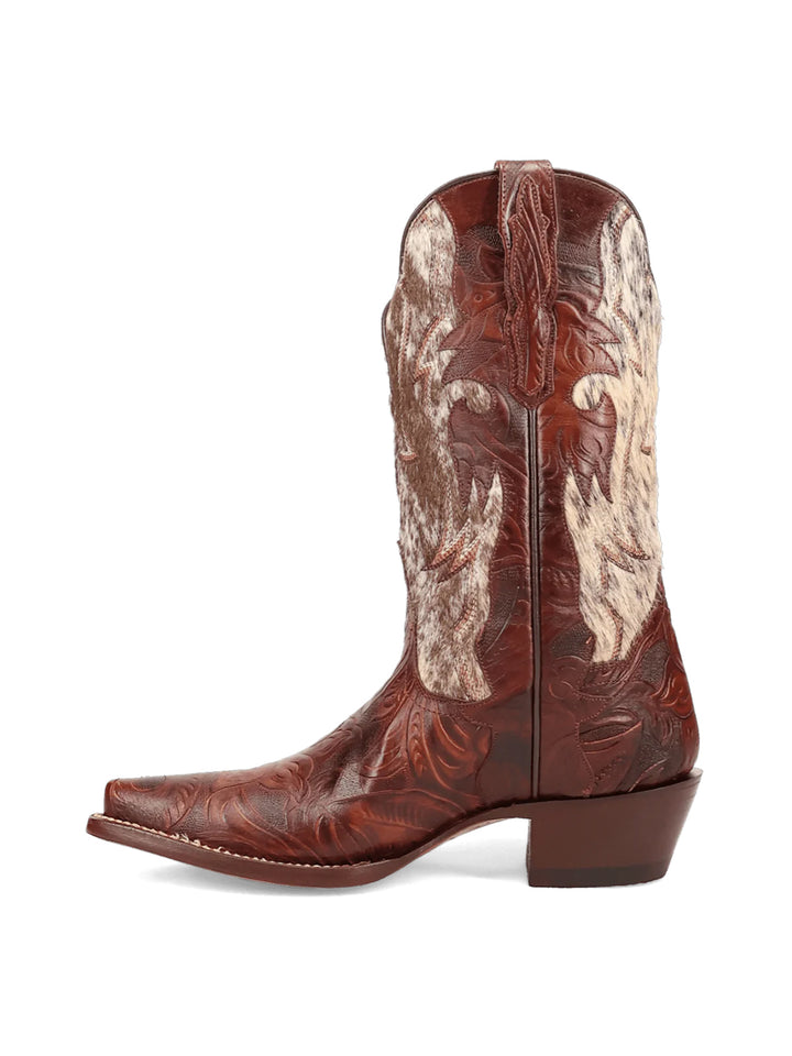 Andrinna Leather Boot in Brown