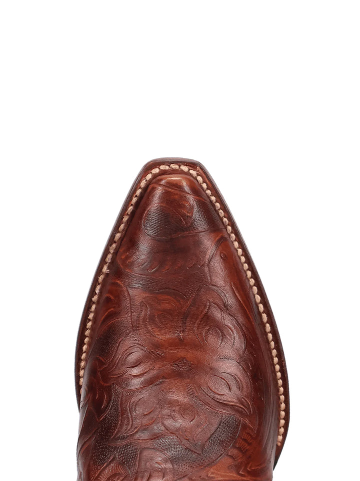 Andrinna Leather Boot in Brown