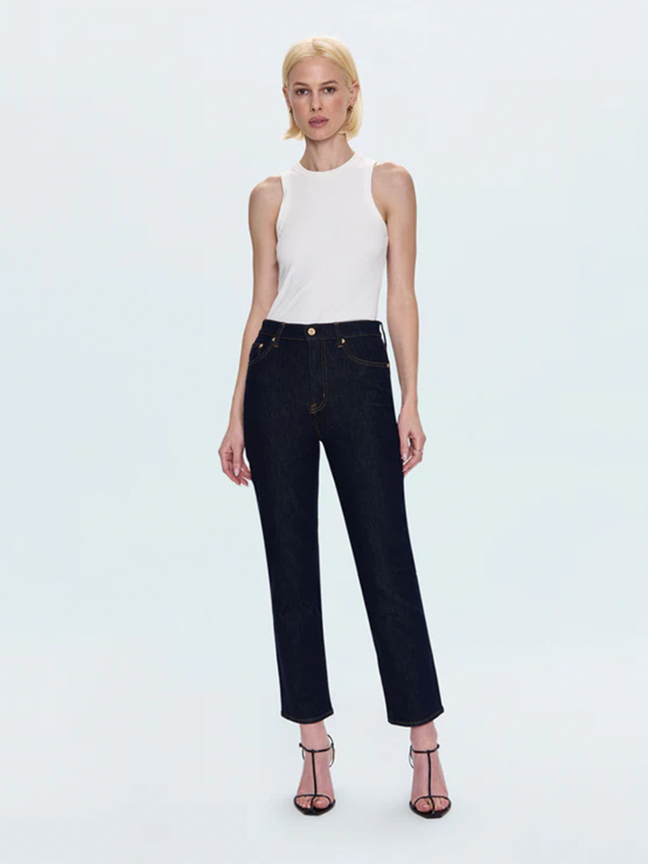 Bri Ankle High Rise Jean in Nightfall