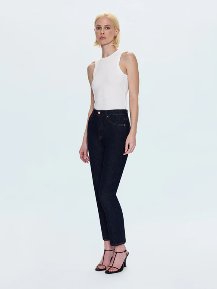 Bri Ankle High Rise Jean in Nightfall
