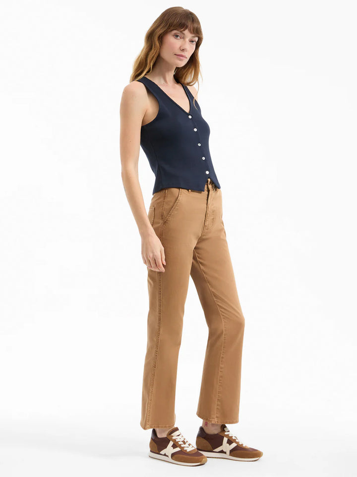 Carson Kick Flare Jean in Acorn
