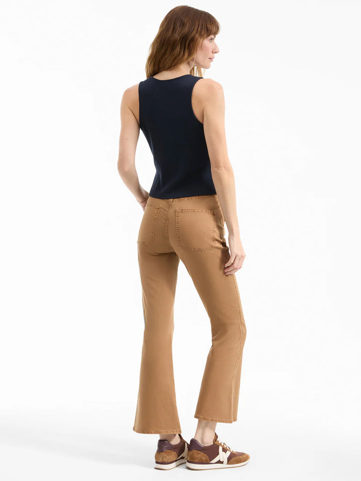 Carson Kick Flare Jean in Acorn