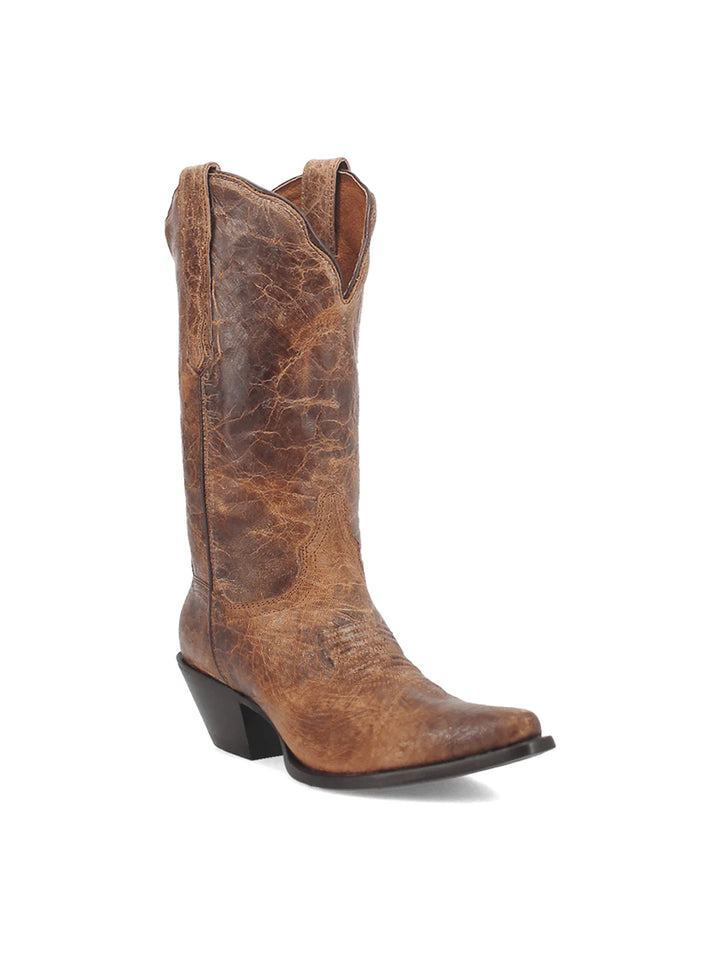 Colleen Leather Boot in Tan