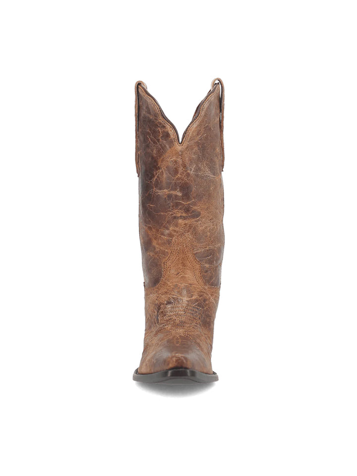 Colleen Leather Boot in Tan