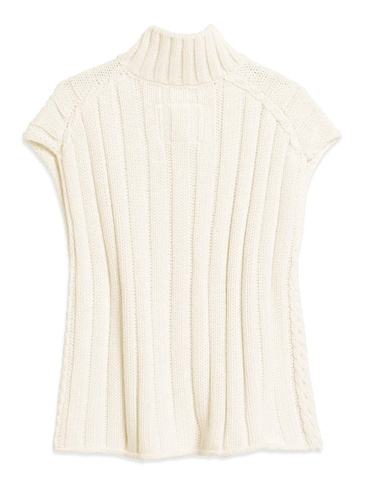Cotswold Cable Knit Vest in Ivory