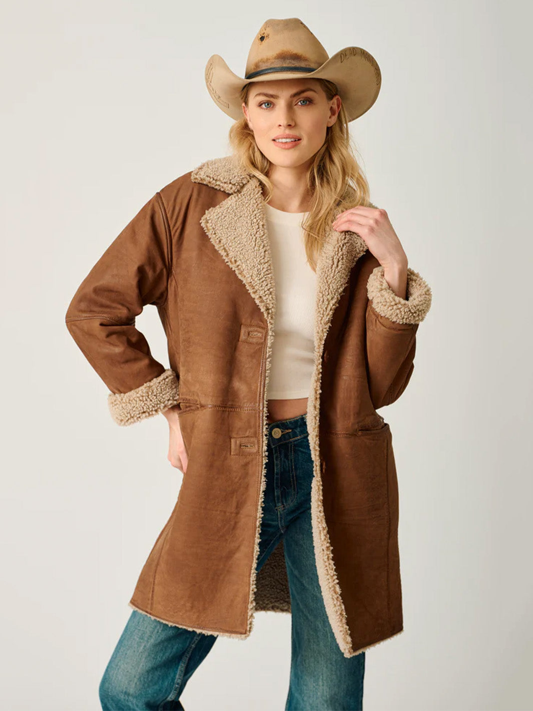 Dakota Leather Jacket in Cognac
