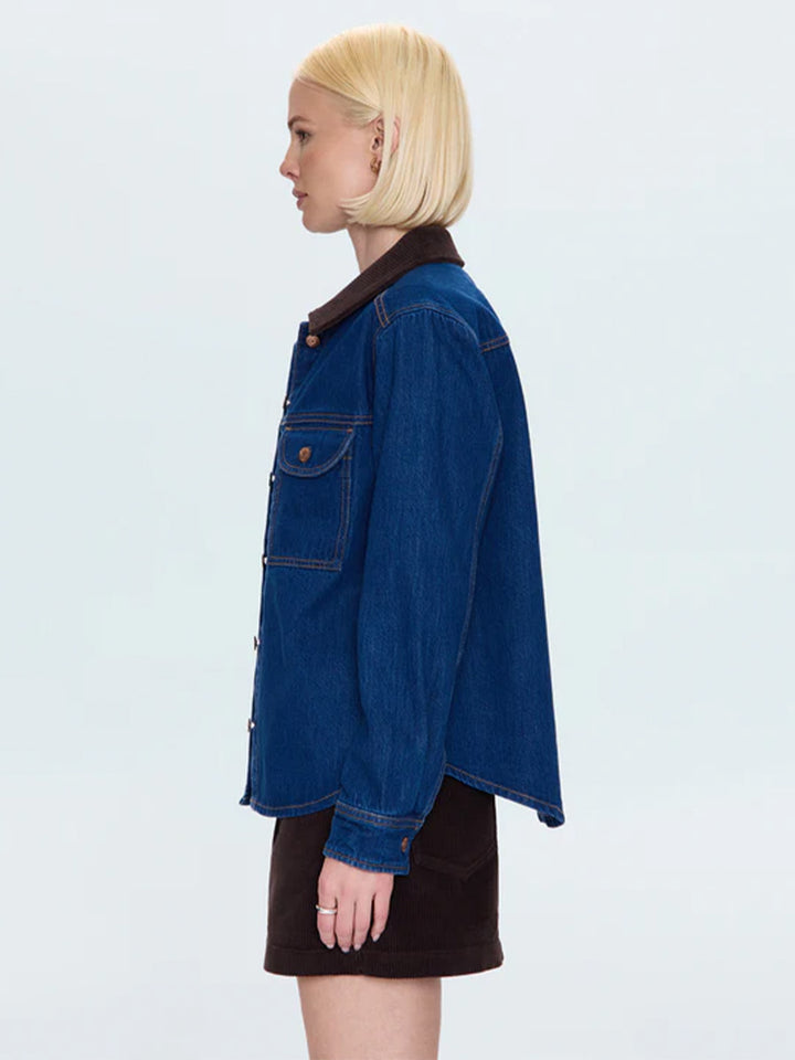 Devon Shacket in Infinity