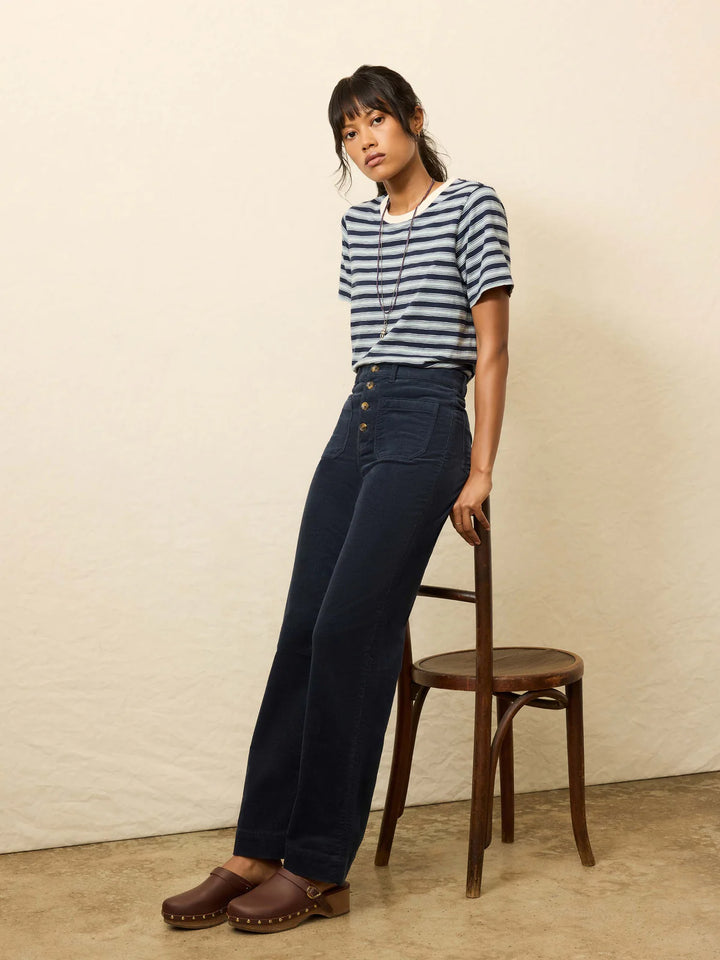 Stretch Terry Patch Pocket Pant in Abyss Navy