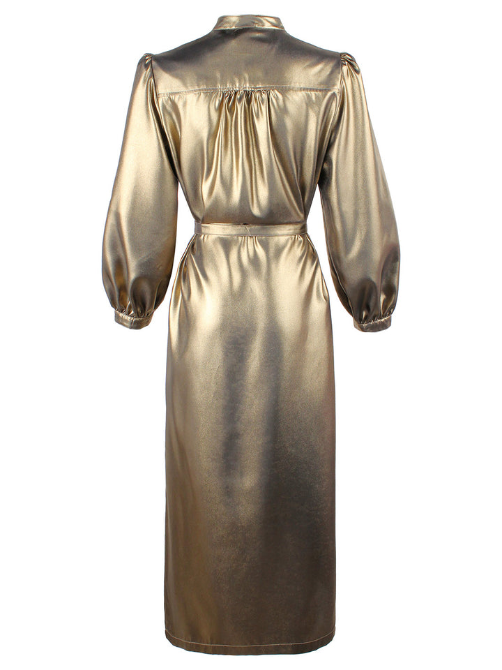 Franchesca Dress in Antique Gold