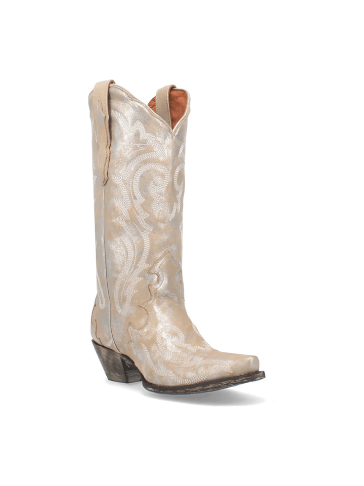Frostbite Leather Boot in Silver
