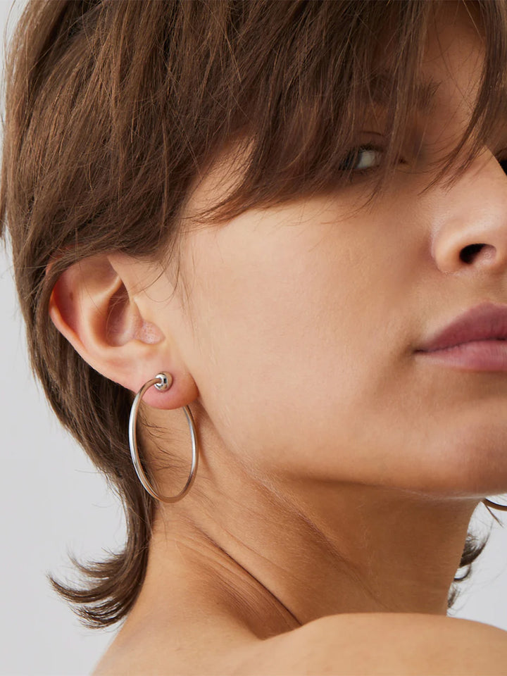 Icon Hoops Small in Silver