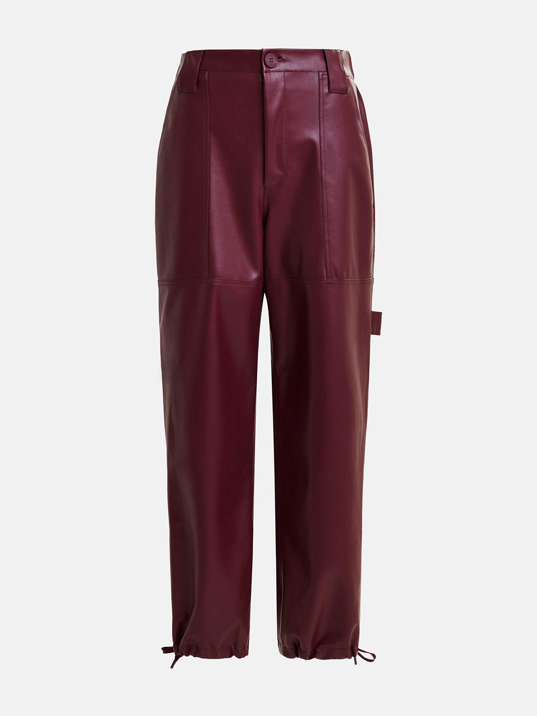 Itao Faux Leather Pants in Mauve