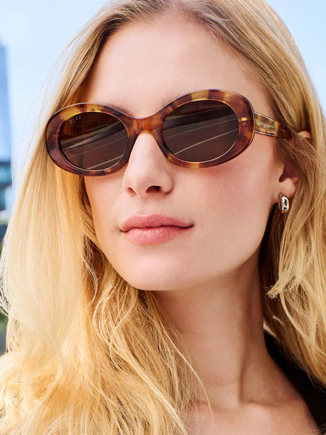 Diff Eyewear Brown Sunglasses Stylish Accessories Diff Eyewear | Accessories | Diff Eyewear Brown Sunglasses  main image 4