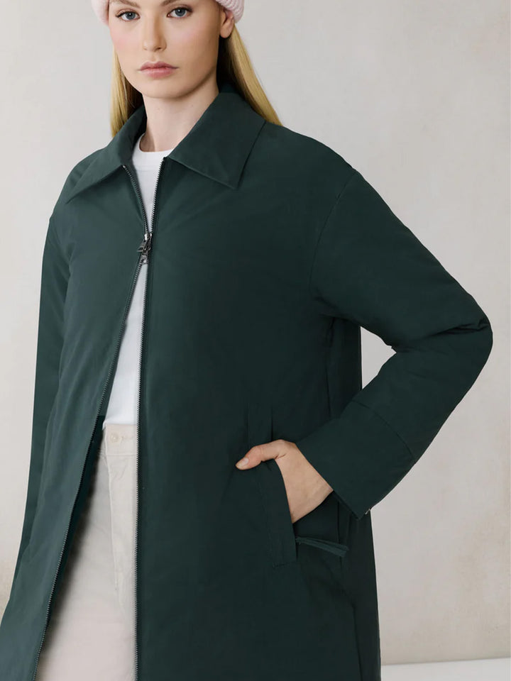 Laleh-L Duvet Down Coat in Midnight Forest