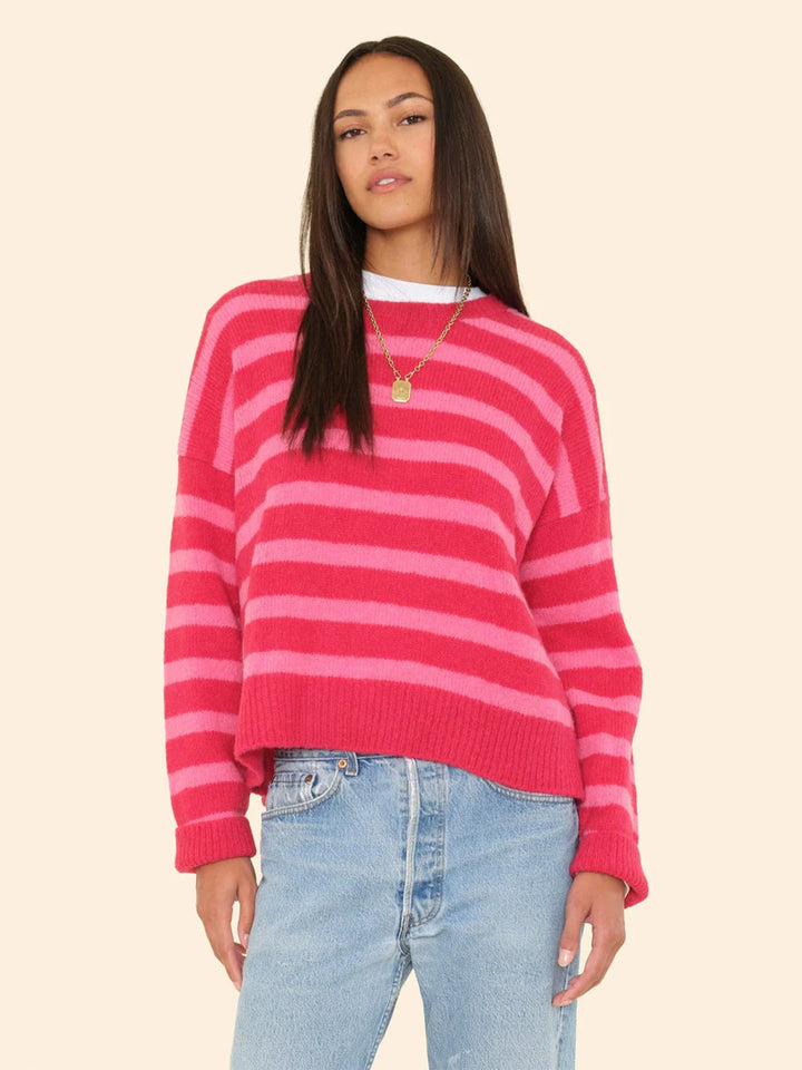 Lela Sweater in Red Rose