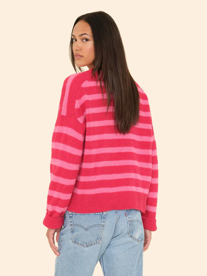 Lela Sweater in Red Rose