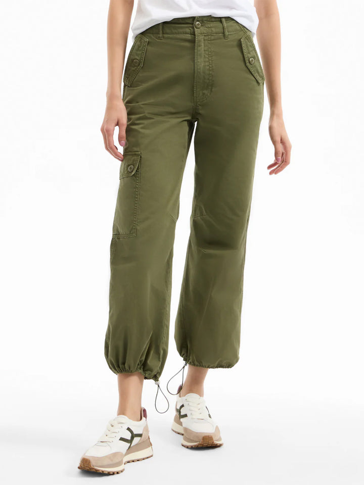 Mandy Parachute Pants in Army