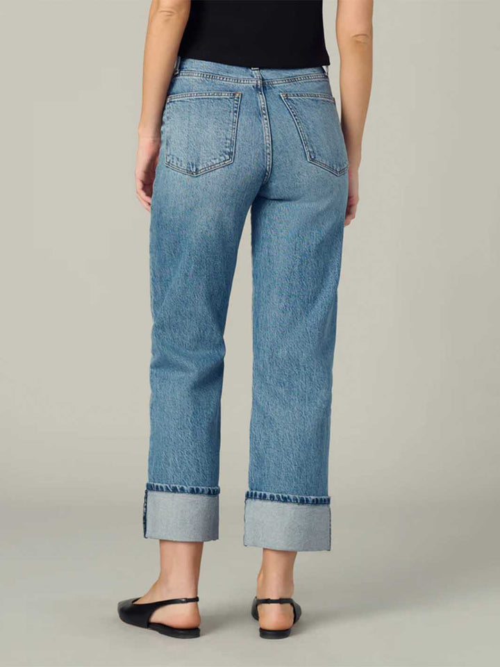 Margot Cuffed Straight Jean in Showdown
