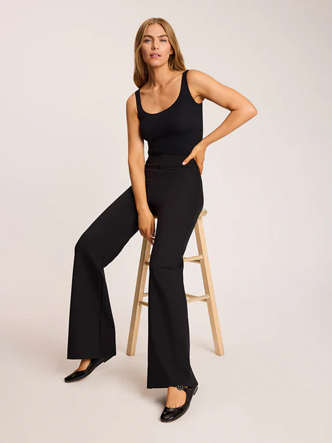 【U LAN】Neoprene Wide Training Pants Commando Neoprene Wide Leg Pant | Shop Bottoms | FAYE's