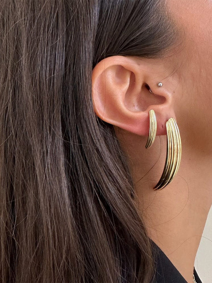 Nic 2" Earrings in Yellow Gold