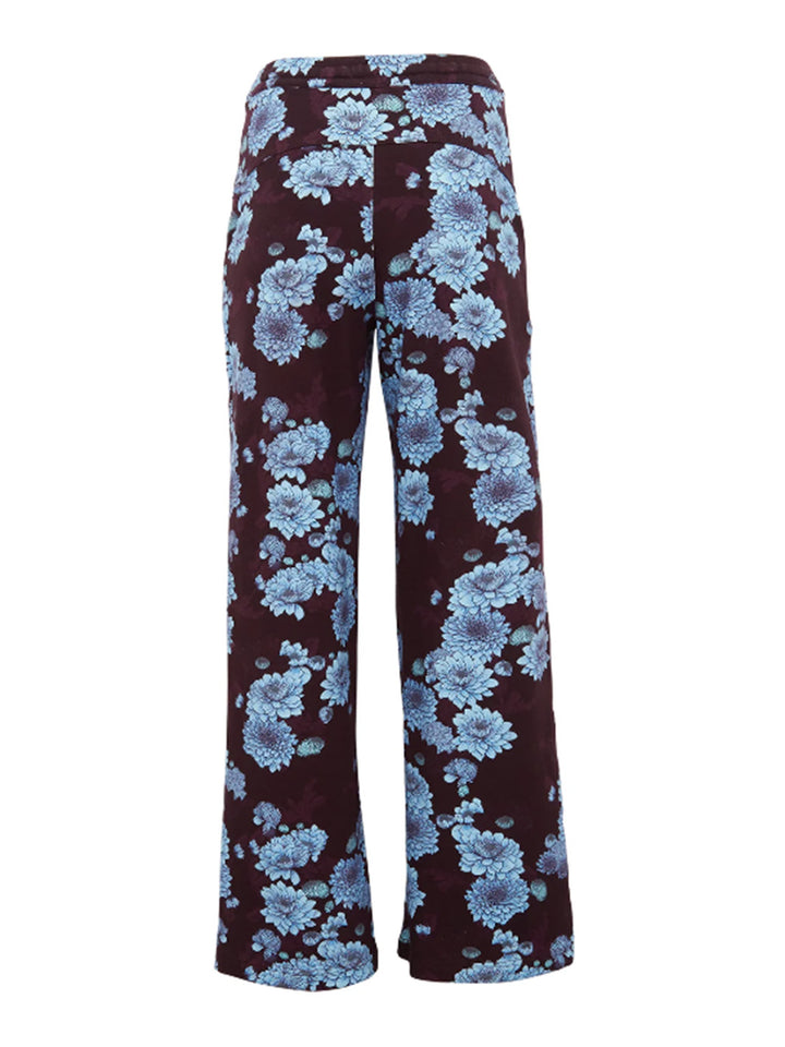 Paige Floral Pant in Plum