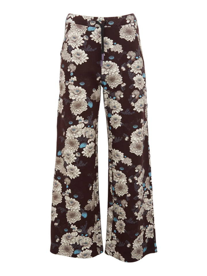 Paige Floral Pant in Brown