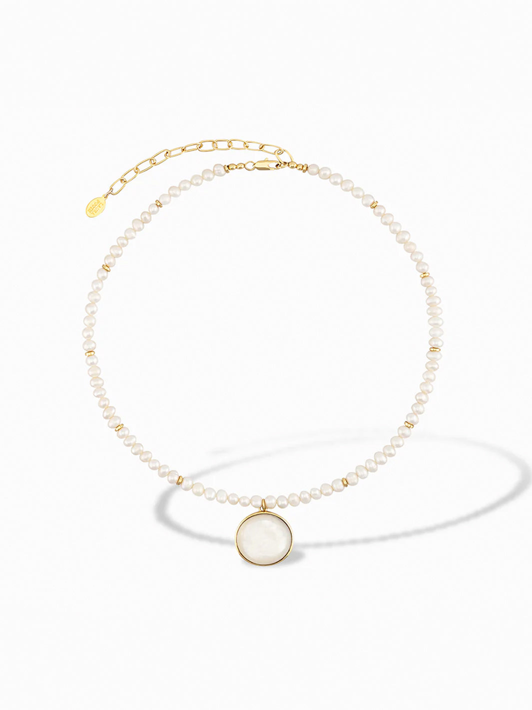 Pearl Charm Necklace in Mother of Pearl