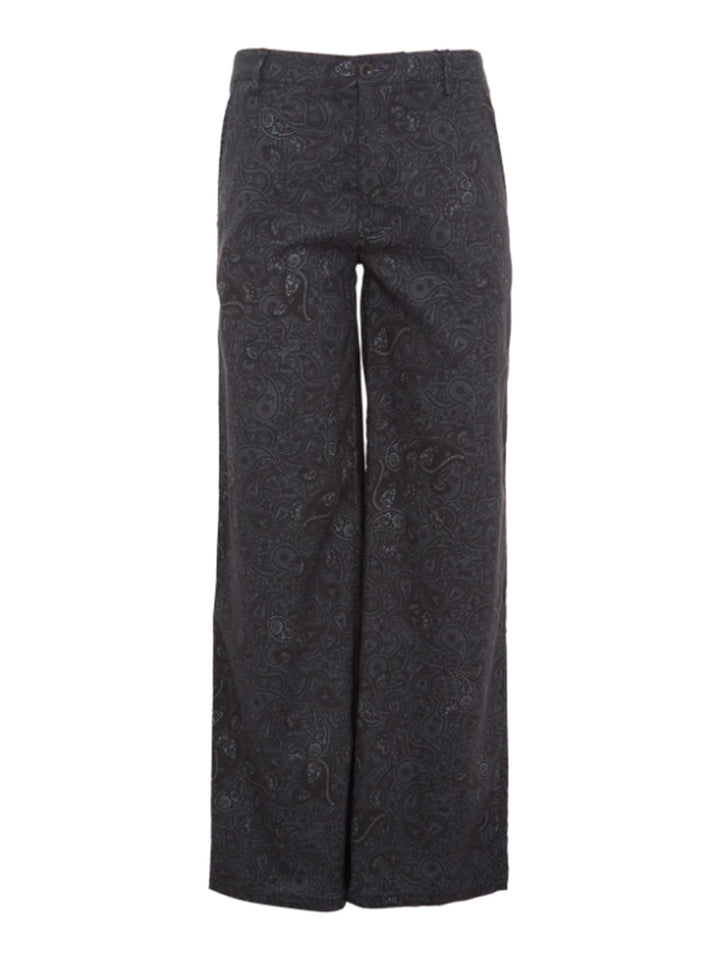 Phillis Paisley Pant in Black