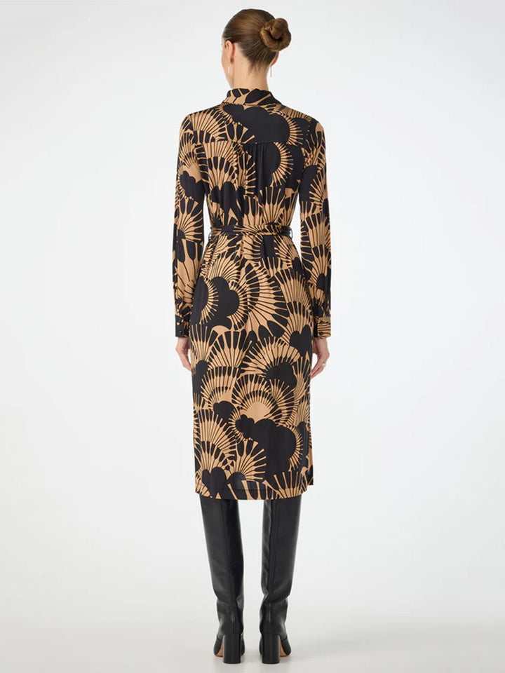 Radio City Wrap Dress in Juniper Jersey