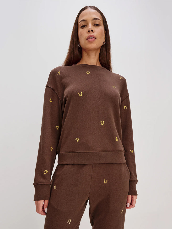 Ramona Sweatshirt in Horseshoes