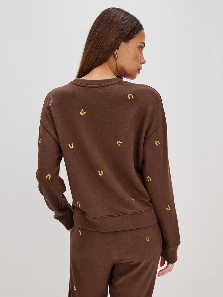 Ramona Sweatshirt in Horseshoes