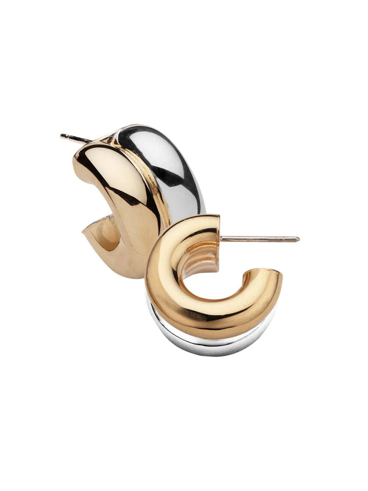 Rosie 3/4" Earrings in Two Tone