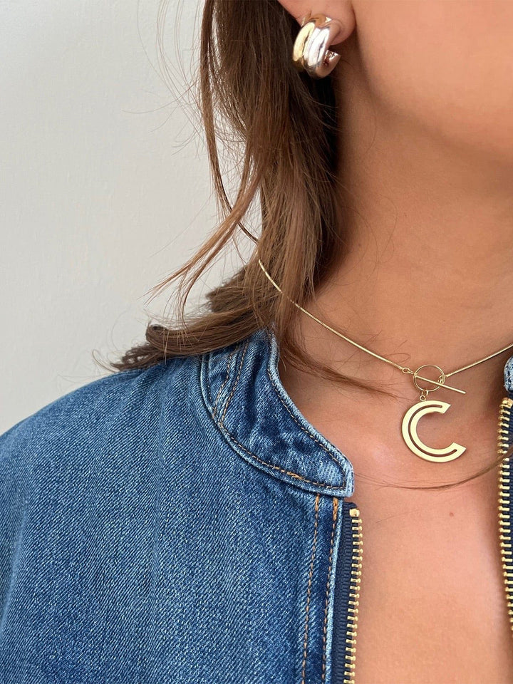 Rosie 3/4" Earrings in Two Tone