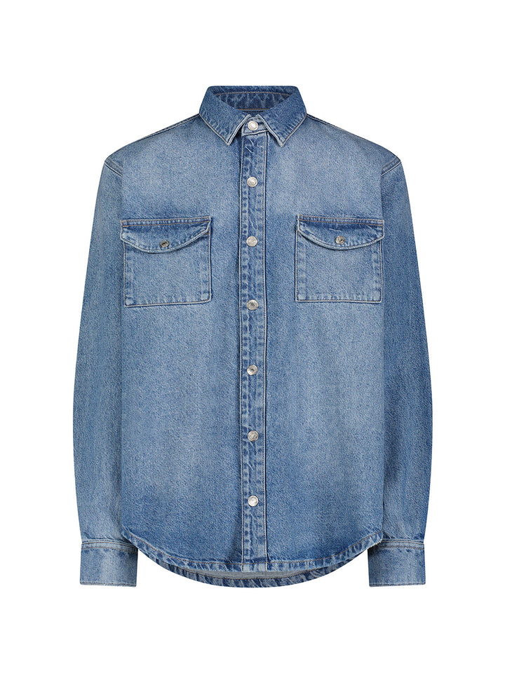 Twill SMO Denim Shirt in Silverado