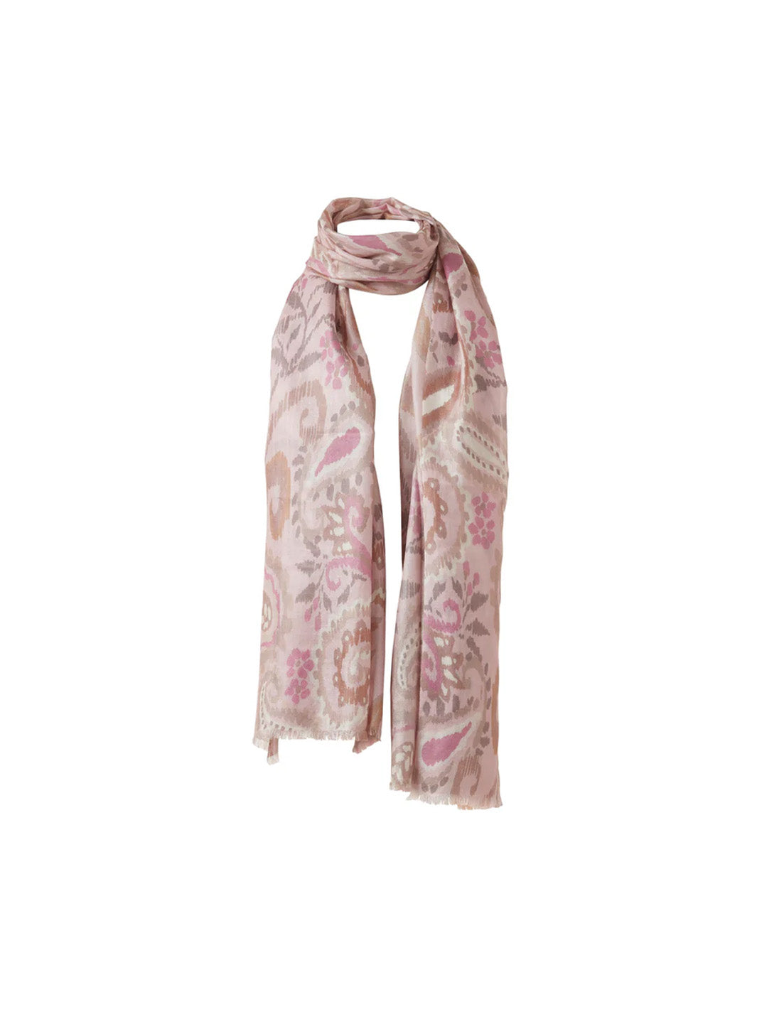 Paisley Printed Scarf in Ballet Multi
