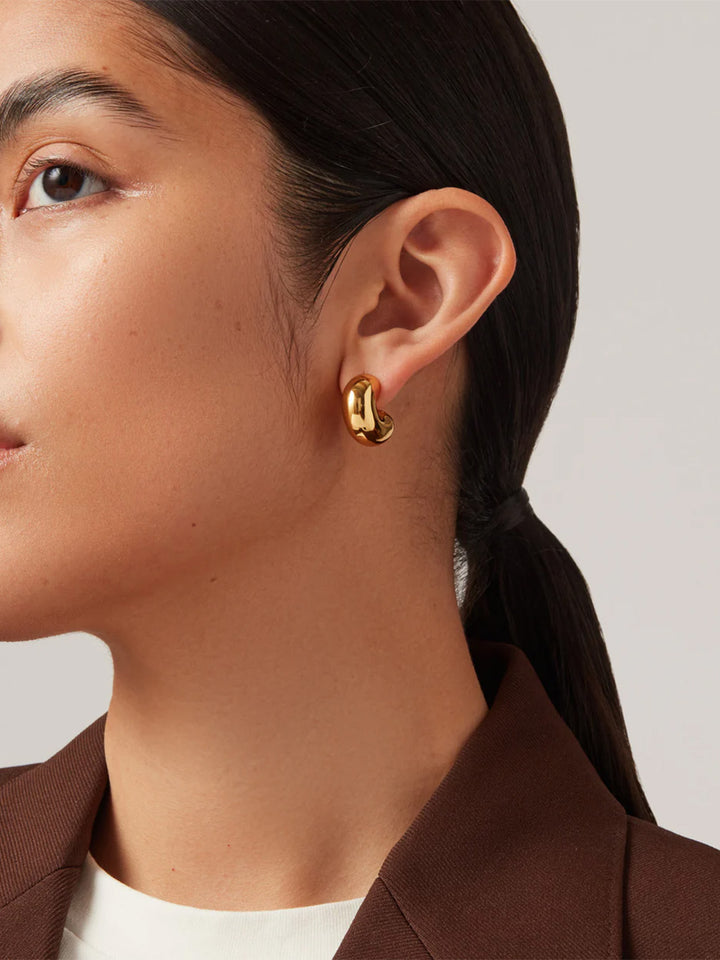 Tome Hoop Earrings in Gold