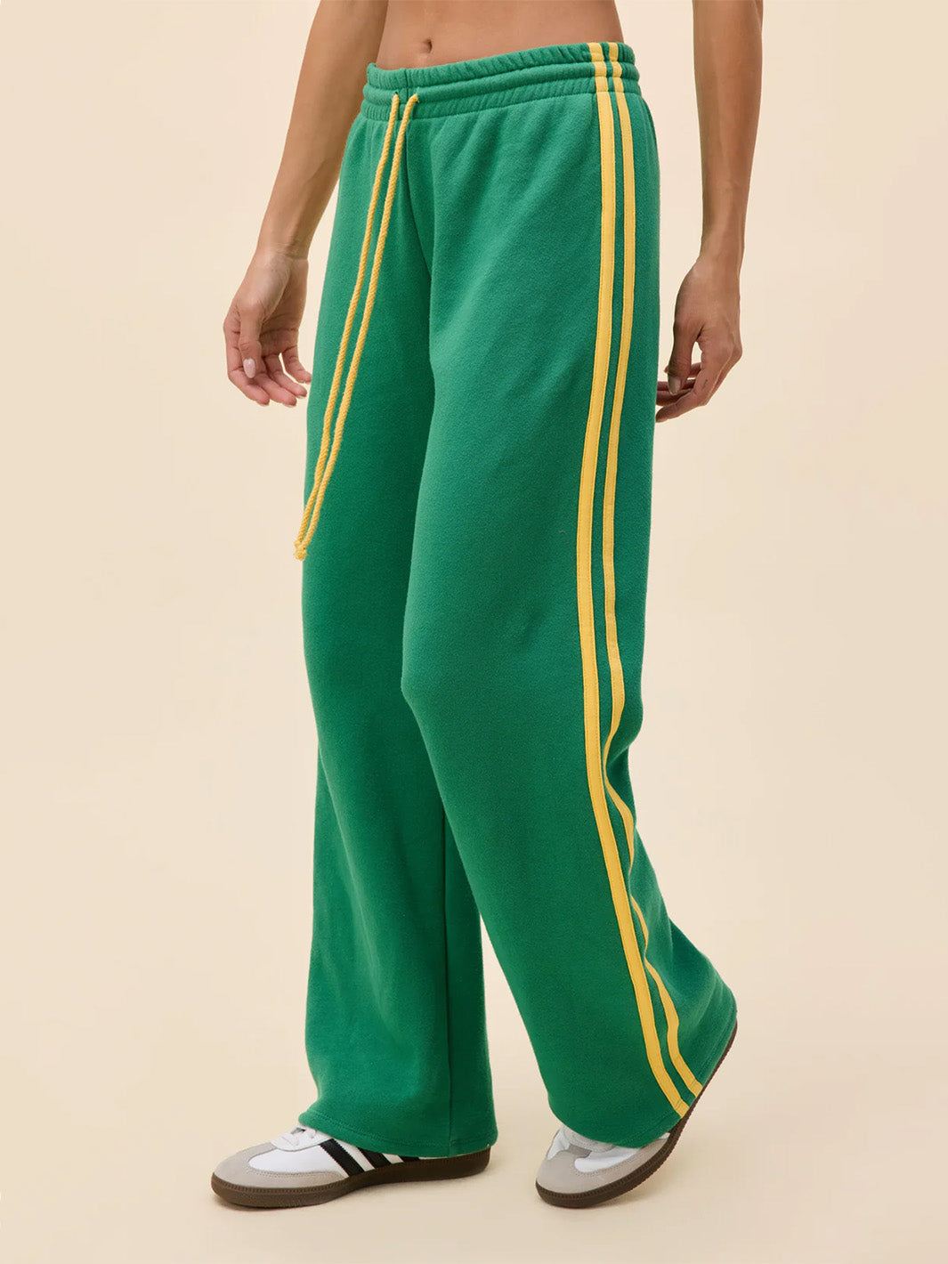 Solid Track Pant in Jade