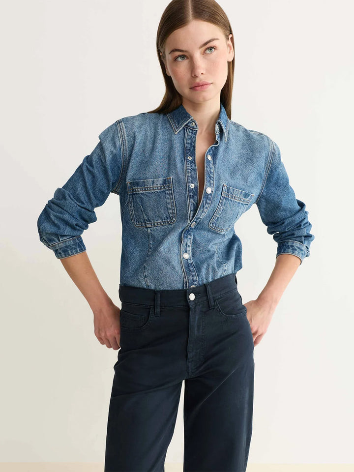 PMI Western Denim Shirt in Day Dreamer