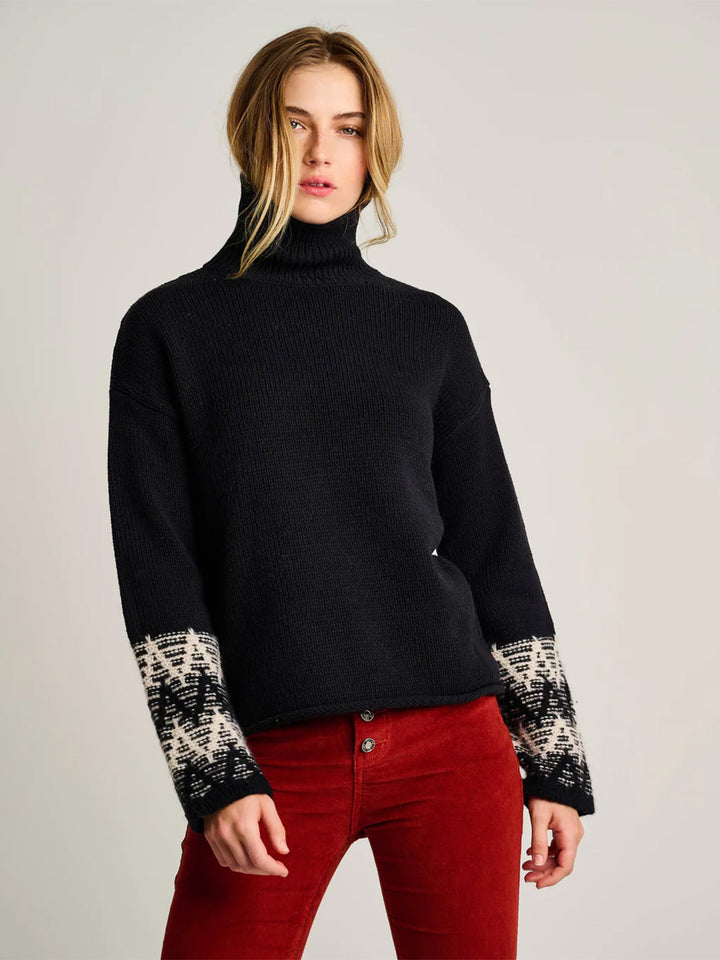 Wonderland Turtleneck Sweater in Black