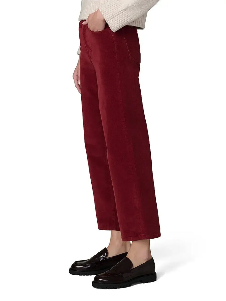 The Blake Wide Leg  Corduroy in Syrah