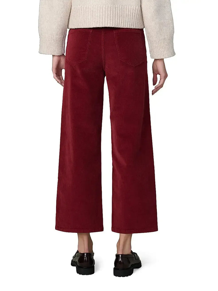 The Blake Wide Leg  Corduroy in Syrah
