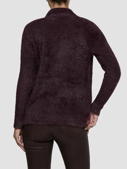 Mist Cardigan in Dark Plum