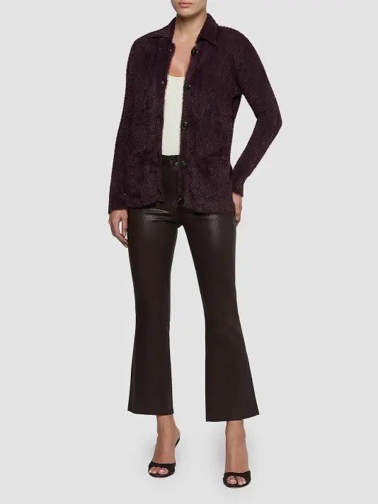 Mist Cardigan in Dark Plum