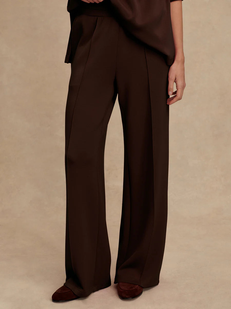 Wide Leg Pant 30 in Coffee Bean