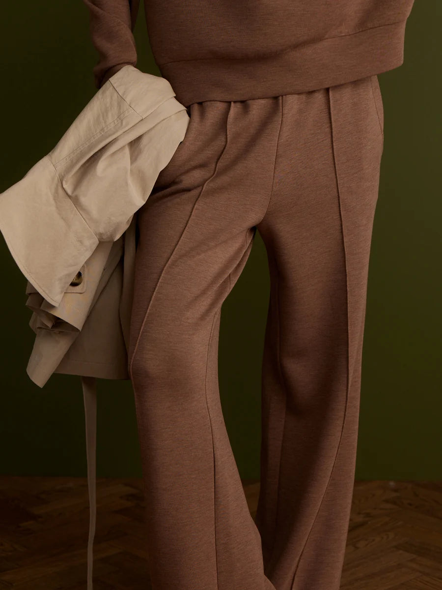 The Wide Leg Pant in Golden Bronze Marl
