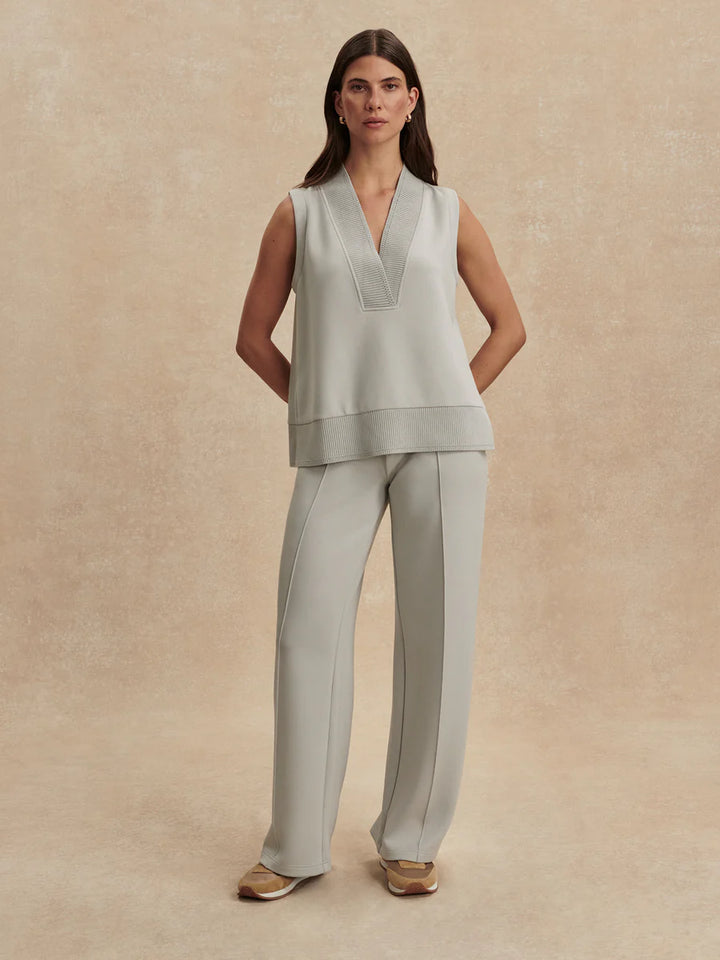 The Wide Leg Pant 30" in Blue Clay