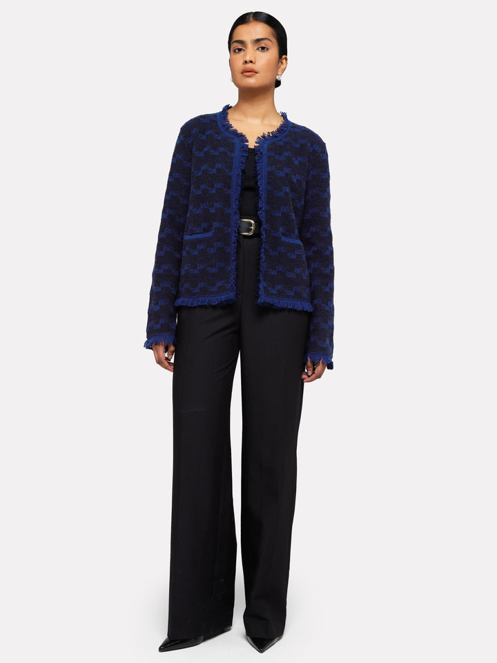 Gabriella Stitch Jacket in Navy/Black