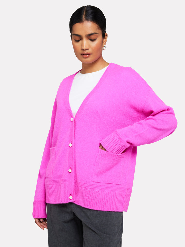 Penny Roll Cardi in Pink